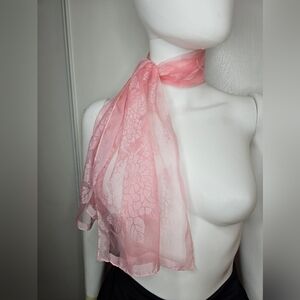 Beautiful Stunning Pink Sheer Scarf